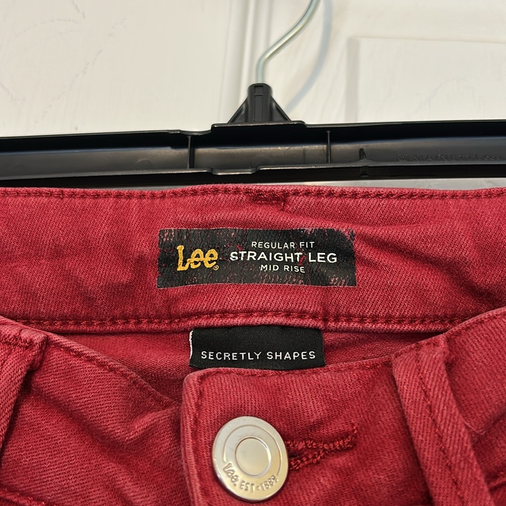 Lee Riders Red Jeans - Picture 2 of 4
